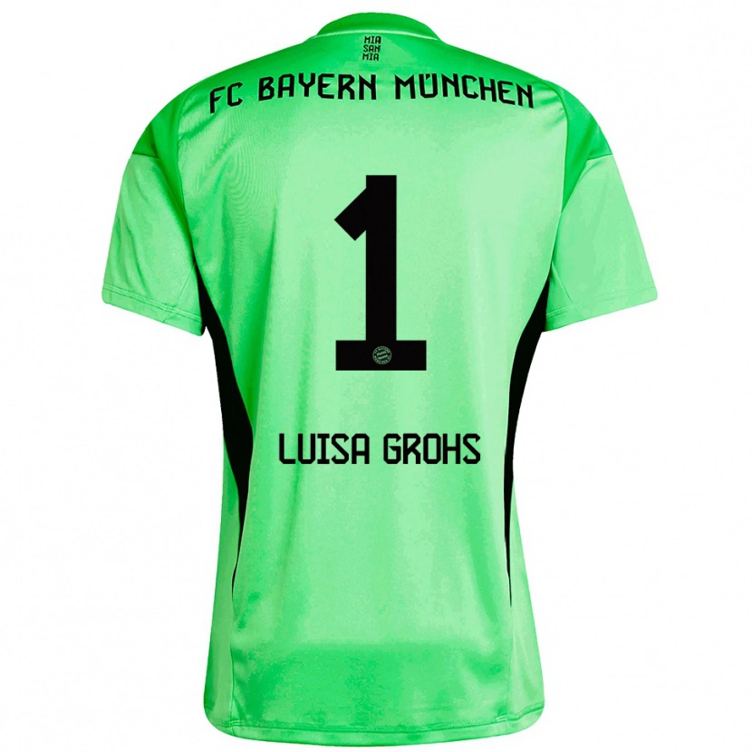 Danxen Women Maria Luisa Grohs #1 Medium Spring Green Goalkeeper Jersey 2025/26 T-Shirt