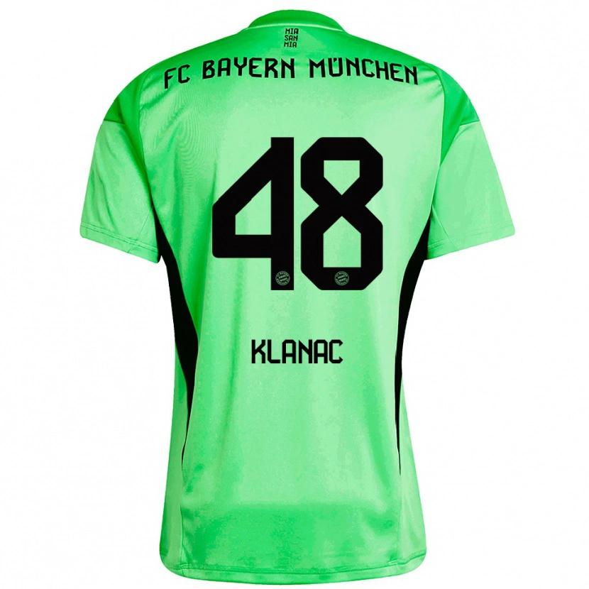 Danxen Women Leon Klanac #48 Medium Spring Green Goalkeeper Jersey 2025/26 T-Shirt