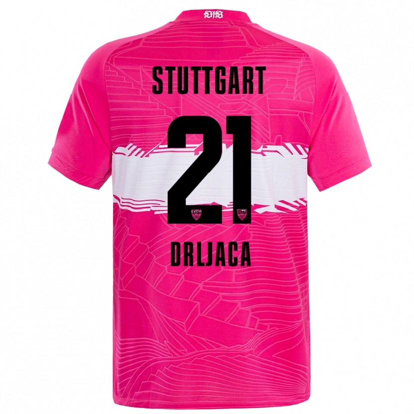 Danxen Women Stefan Drljaca #21 Deep Pink Black Goalkeeper Jersey 2025/26 T-Shirt