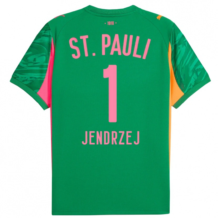 Danxen Women Kevin Jendrzej #1 Green Orange Pink Goalkeeper Jersey 2025/26 T-Shirt