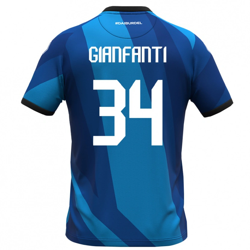Danxen Women Simone Gianfanti #34 Royal Blue Orange Goalkeeper Jersey 2025/26 T-Shirt