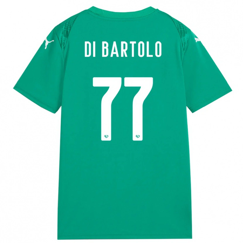 Danxen Women Francesco Di Bartolo #77 Sea Green White Goalkeeper Jersey 2025/26 T-Shirt