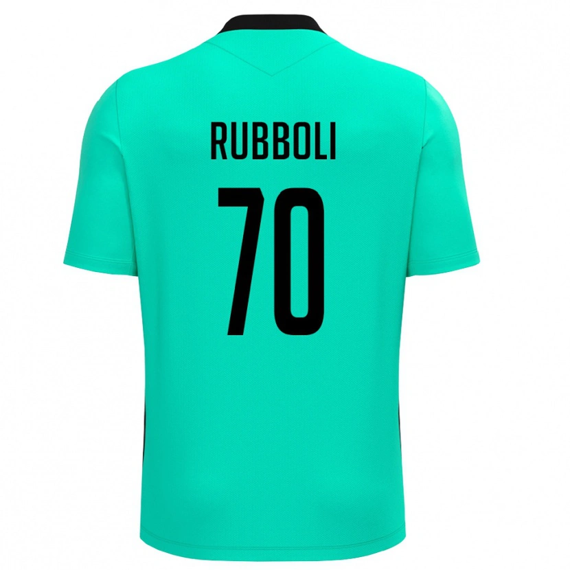 Danxen Women Lorenzo Rubboli #70 Turquoise Black Goalkeeper Jersey 2025/26 T-Shirt