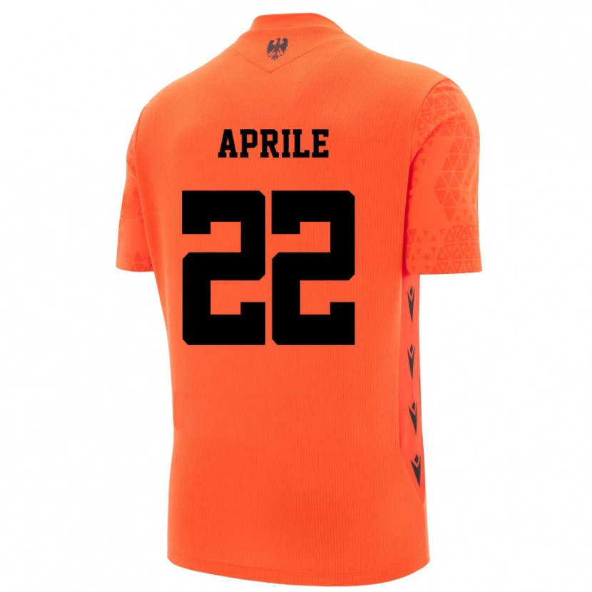 Danxen Women Roberta Aprile #22 Dark Orange Black Goalkeeper Jersey 2025/26 T-Shirt