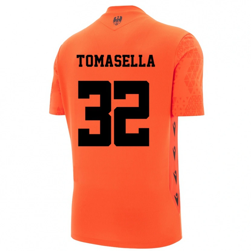 Danxen Women Mattia Tomasella #32 Dark Orange Black Goalkeeper Jersey 2025/26 T-Shirt