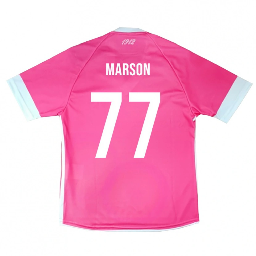 Danxen Women Leonardo Marson #77 Hot Pink White Goalkeeper Jersey 2025/26 T-Shirt