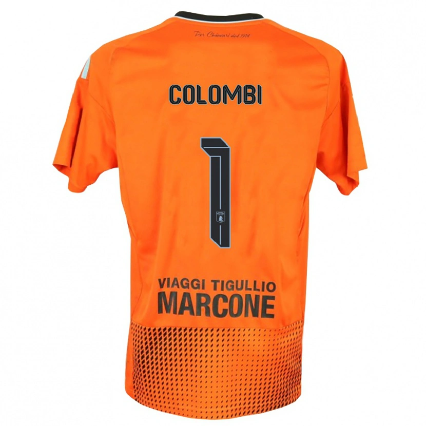Danxen Women Simone Colombi #1 Dark Orange Blue Goalkeeper Jersey 2025/26 T-Shirt