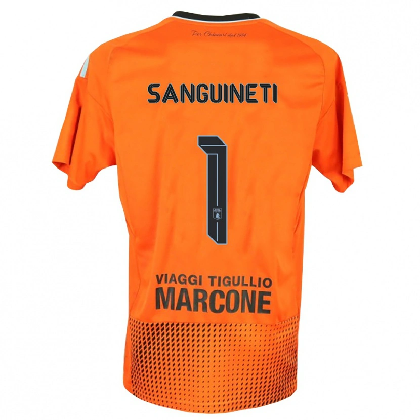 Danxen Women Michele Sanguineti #1 Dark Orange Blue Goalkeeper Jersey 2025/26 T-Shirt