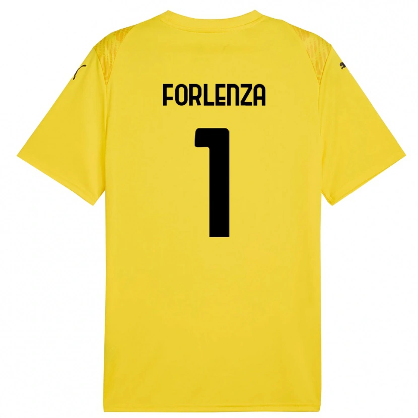 Danxen Women Carlo Forlenza #1 Yellow Black Goalkeeper Jersey 2025/26 T-Shirt