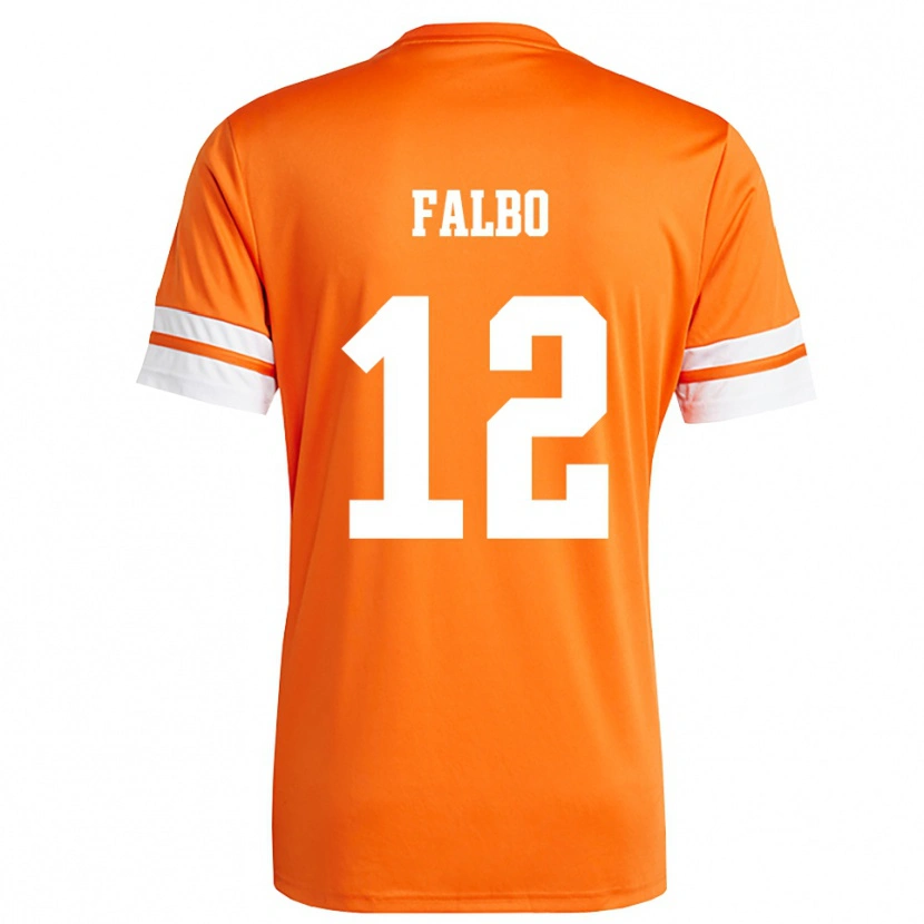 Danxen Women Francesco Falbo #12 Orange White Goalkeeper Jersey 2025/26 T-Shirt