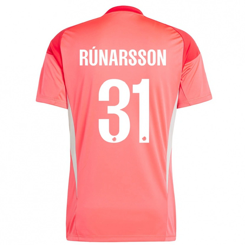 Danxen Women Rúnar Alex Rúnarsson #31 Red White Goalkeeper Jersey 2025/26 T-Shirt