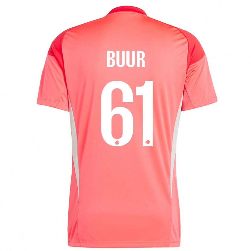 Danxen Women Oscar Buur #61 Red White Goalkeeper Jersey 2025/26 T-Shirt