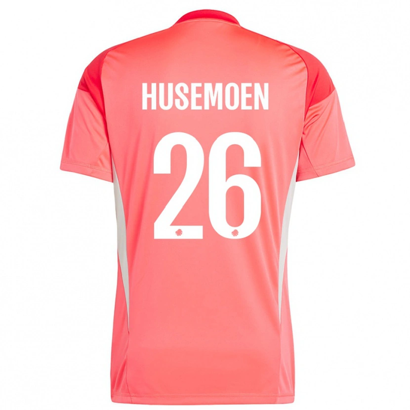 Danxen Women Astrid Husemoen #26 Red White Goalkeeper Jersey 2025/26 T-Shirt