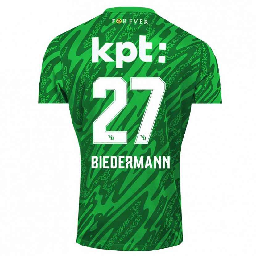 Danxen Women Tamara Biedermann #27 Green White Goalkeeper Jersey 2025/26 T-Shirt