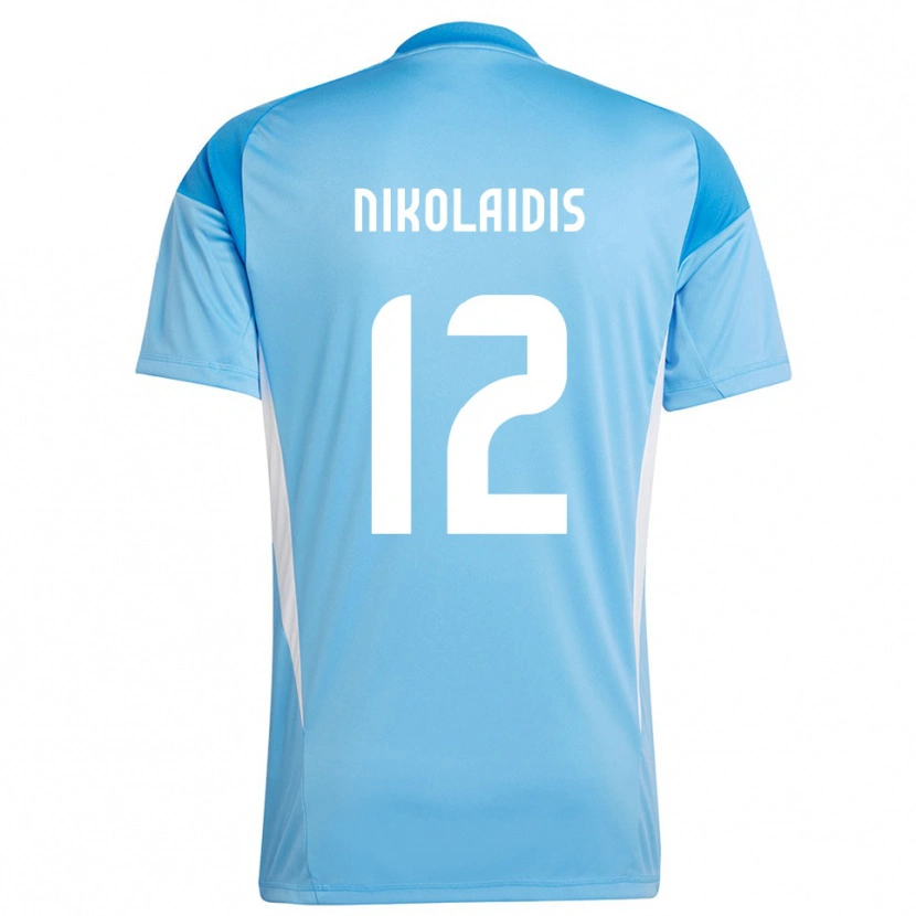 Danxen Women Georgios Nikolaidis #12 Deep Sky Blue Goalkeeper Jersey 2025/26 T-Shirt