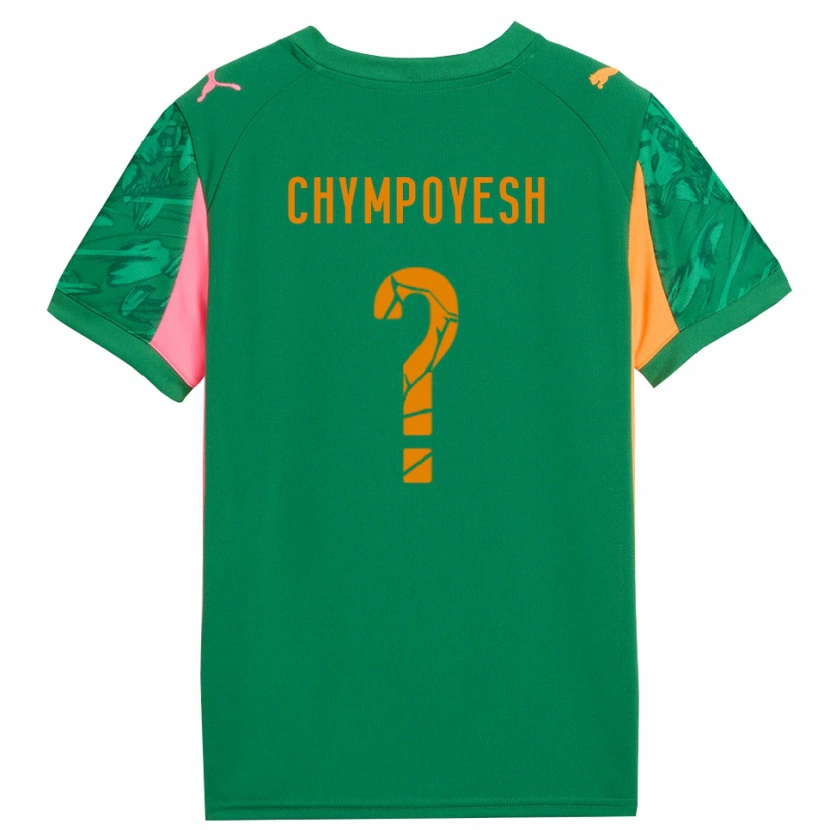 Danxen Women Vladyslav Chympoyesh #0 Green Orange Pink Goalkeeper Jersey 2025/26 T-Shirt