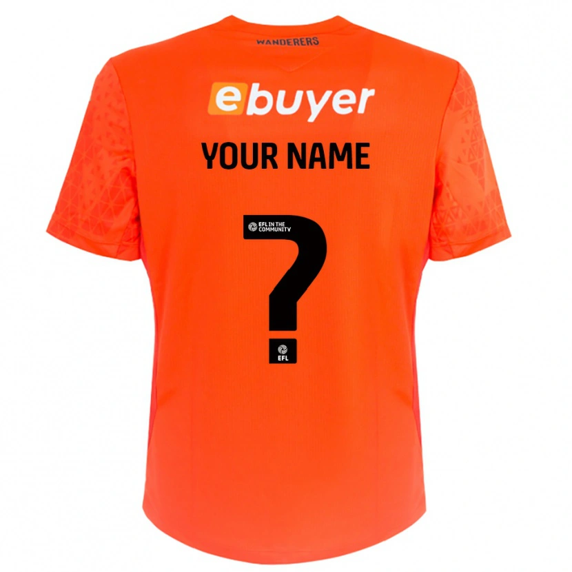 Danxen Women Bolton Wanderers Orange Black Goalkeeper Jersey 2025/26 T-Shirt