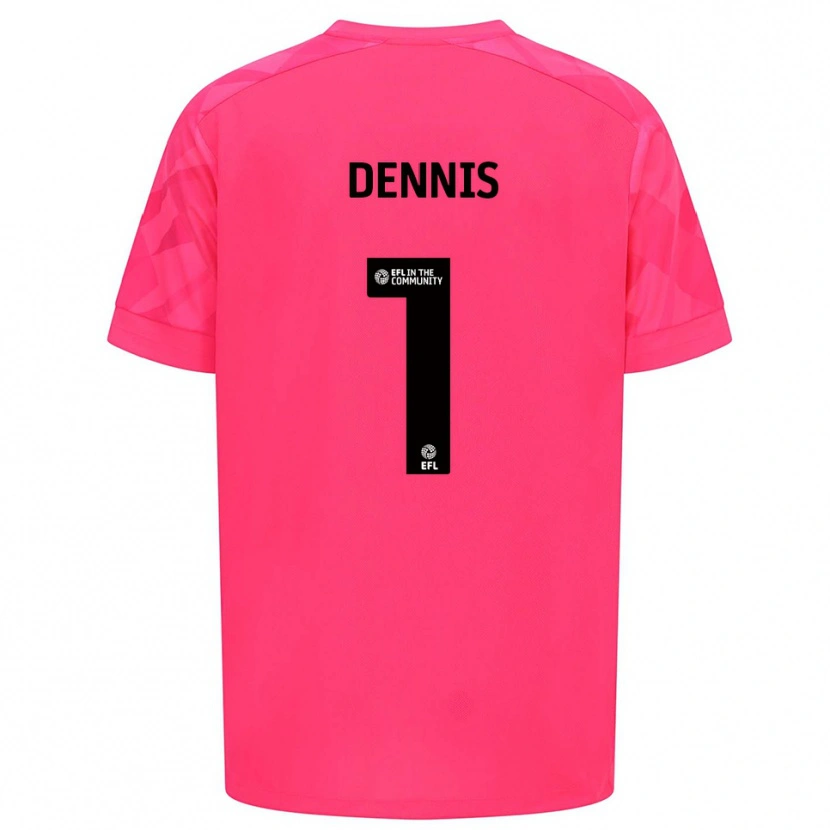 Danxen Women Jake Dennis #1 Rose Pink Goalkeeper Jersey 2025/26 T-Shirt