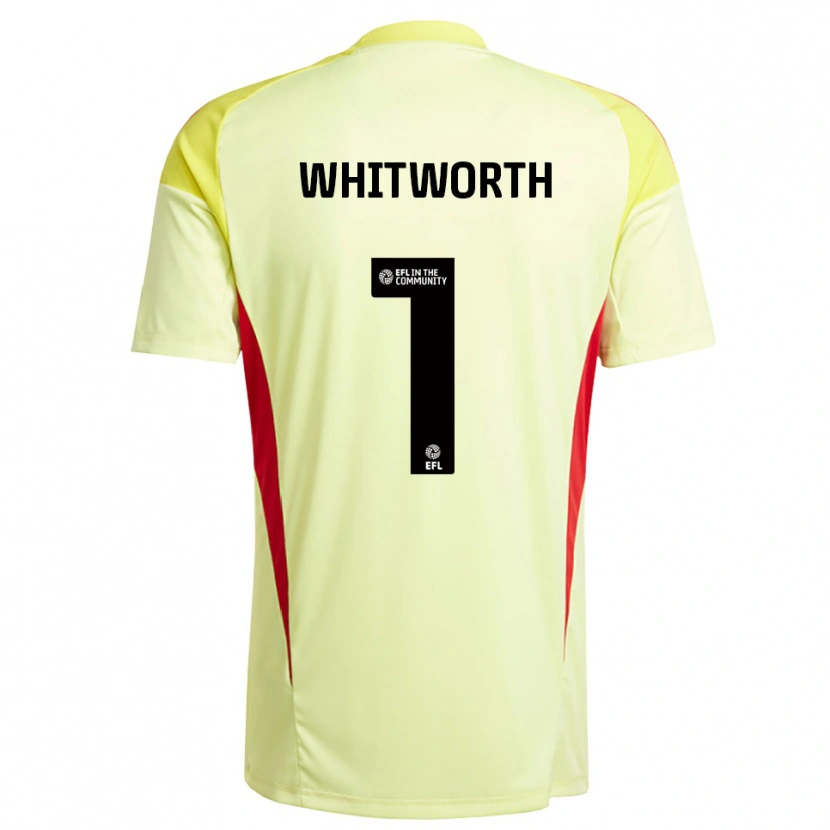 Danxen Women Joe Whitworth #1 Light Yellow Goalkeeper Jersey 2025/26 T-Shirt