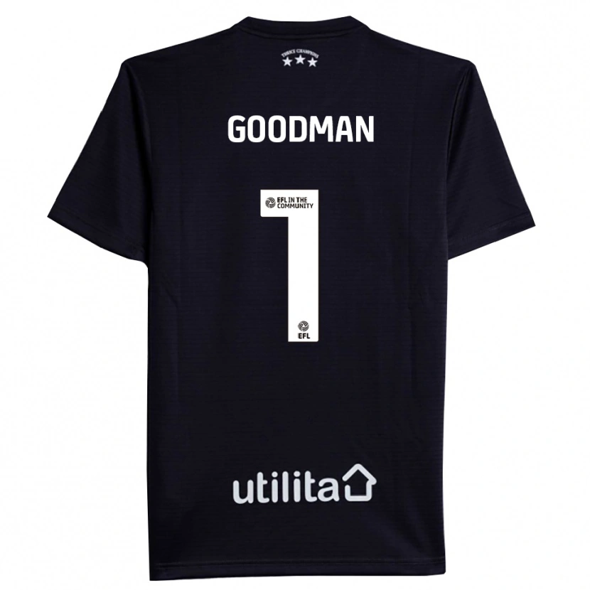 Danxen Women Owen Goodman #1 Black White Goalkeeper Jersey 2025/26 T-Shirt