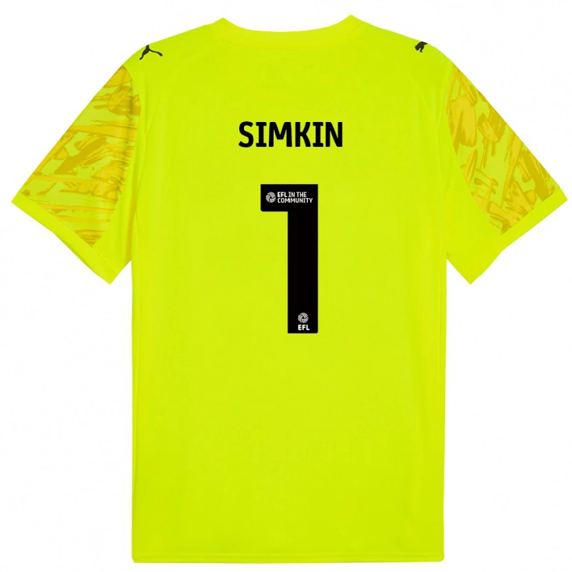 Danxen Women Tommy Simkin #1 Fluorescent Green Goalkeeper Jersey 2025/26 T-Shirt