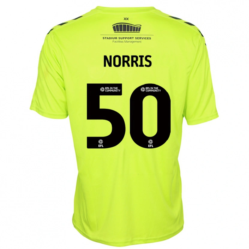 Danxen Women Will Norris #50 Fluorescent Green Goalkeeper Jersey 2025/26 T-Shirt