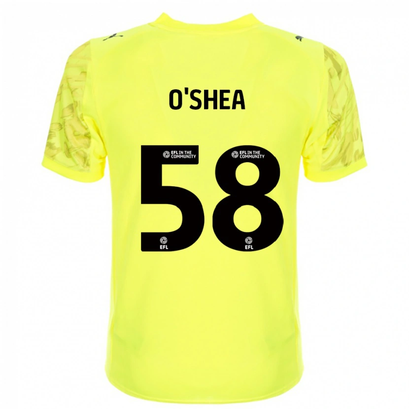 Danxen Women Cian O'Shea #58 Yellow Black Goalkeeper Jersey 2025/26 T-Shirt