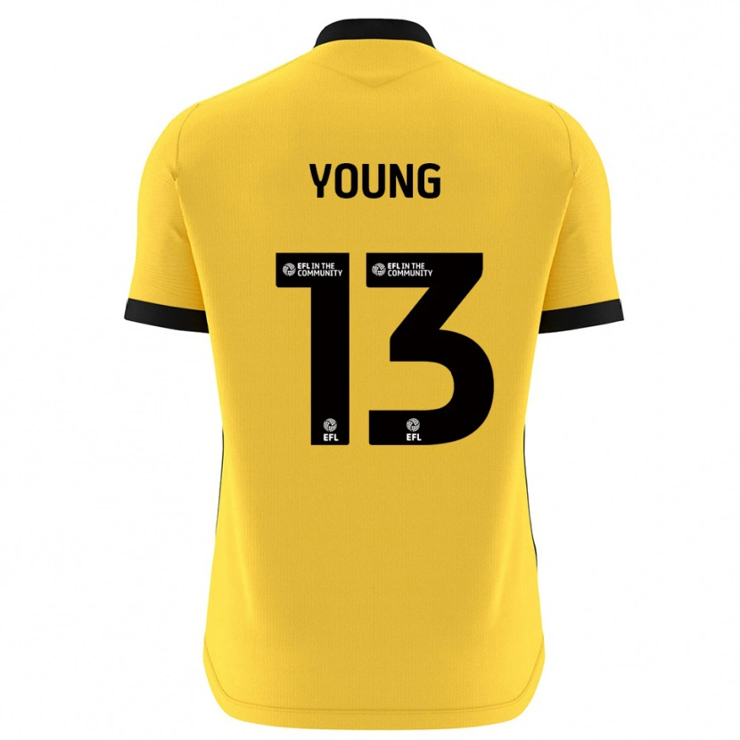 Danxen Women Brad Young #13 Yellow Black Goalkeeper Jersey 2025/26 T-Shirt