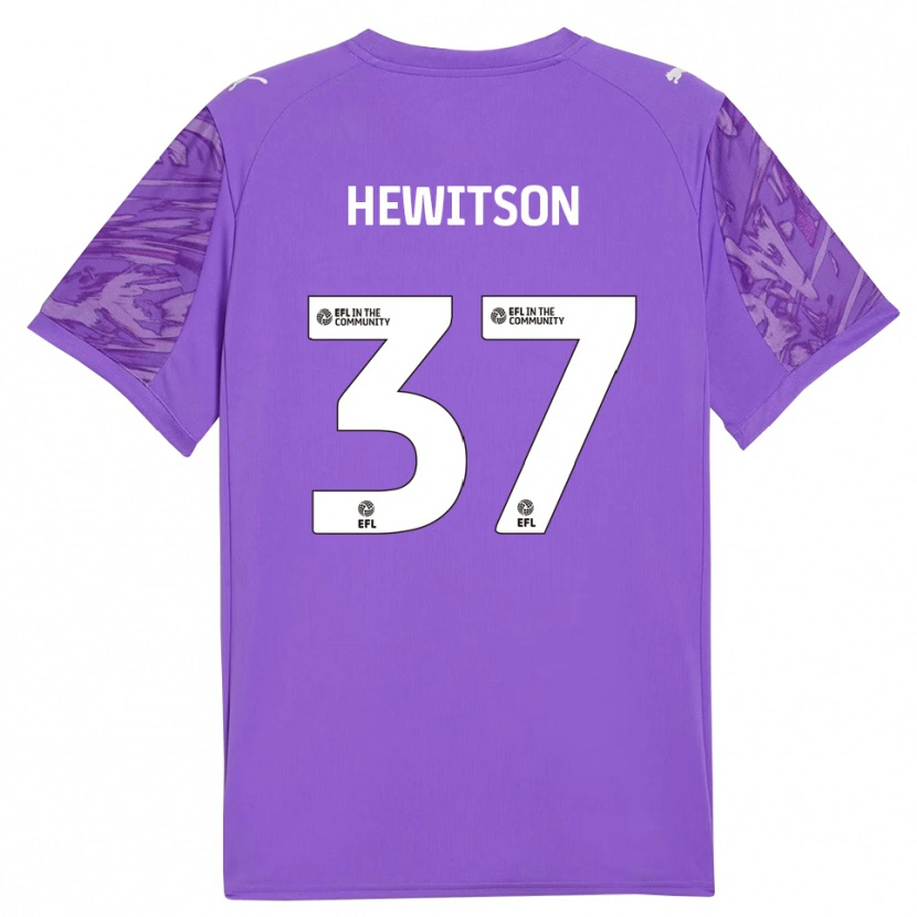 Danxen Women Luke Hewitson #37 Purple Red Goalkeeper Jersey 2025/26 T-Shirt