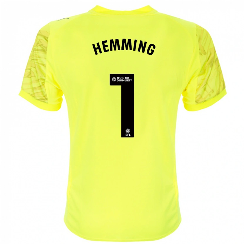 Danxen Women Zach Hemming #1 Yellow Black Goalkeeper Jersey 2025/26 T-Shirt