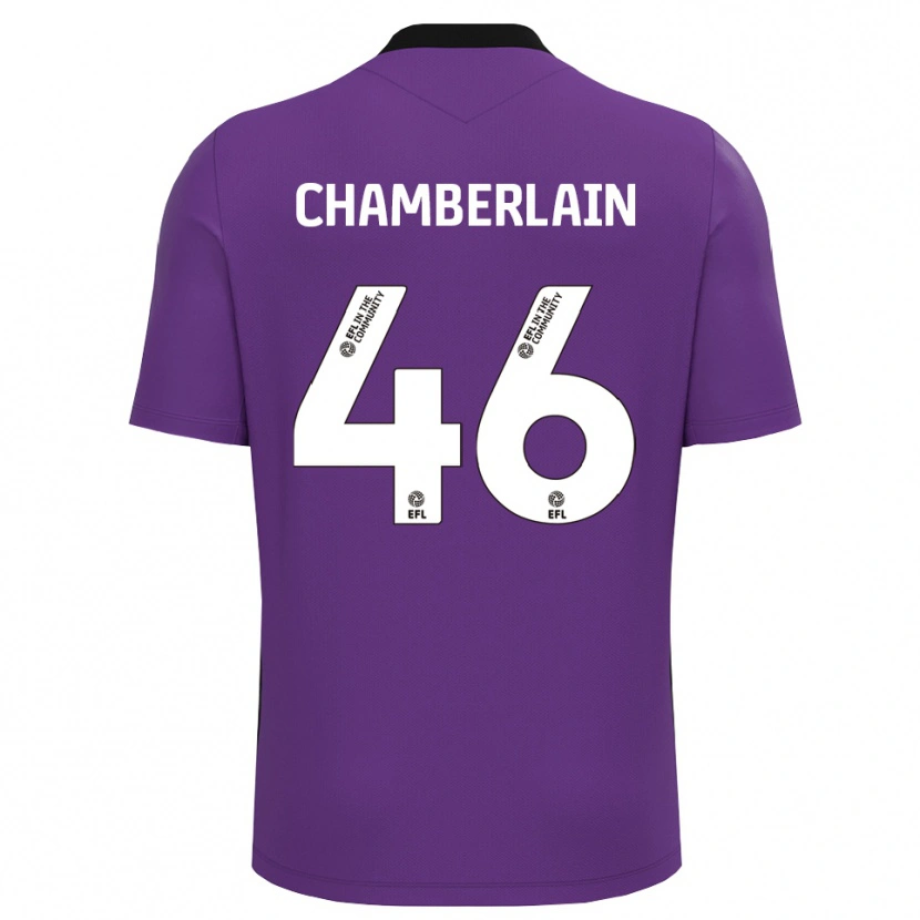 Danxen Women Harrison Chamberlain #46 Purple White Goalkeeper Jersey 2025/26 T-Shirt