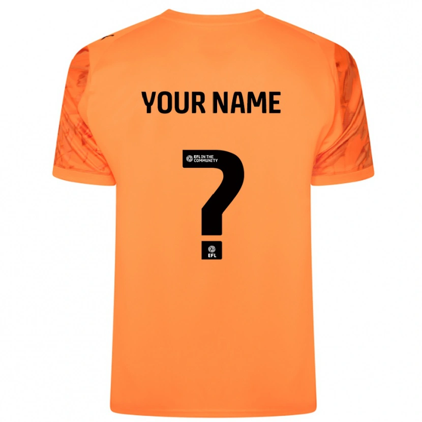 Danxen Women Notts County Orange Black Goalkeeper Jersey 2025/26 T-Shirt