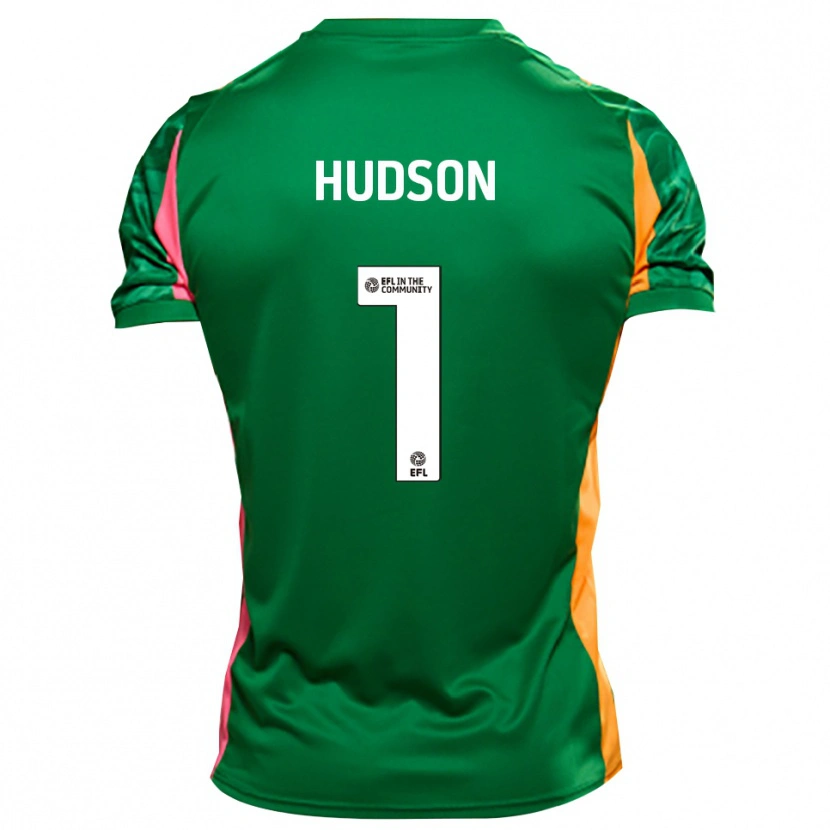 Danxen Women Mathew Hudson #1 Green Orange Goalkeeper Jersey 2025/26 T-Shirt