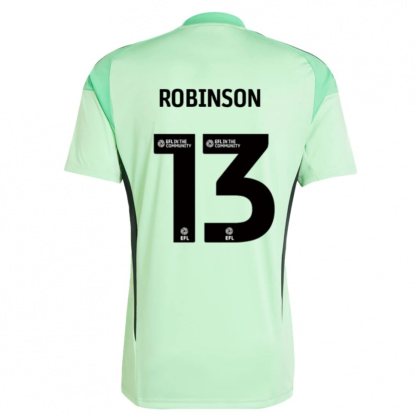 Danxen Women Anton Robinson #13 Light Green Black Goalkeeper Jersey 2025/26 T-Shirt