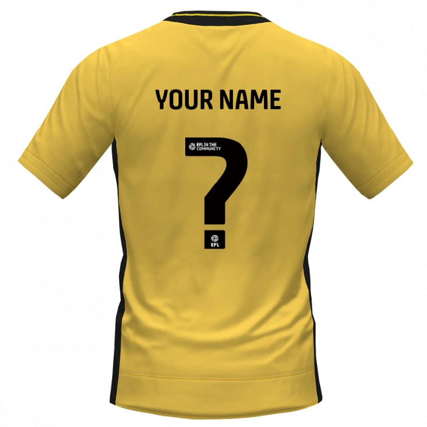 Danxen Women Tranmere Rovers Yellow Black Goalkeeper Jersey 2025/26 T-Shirt