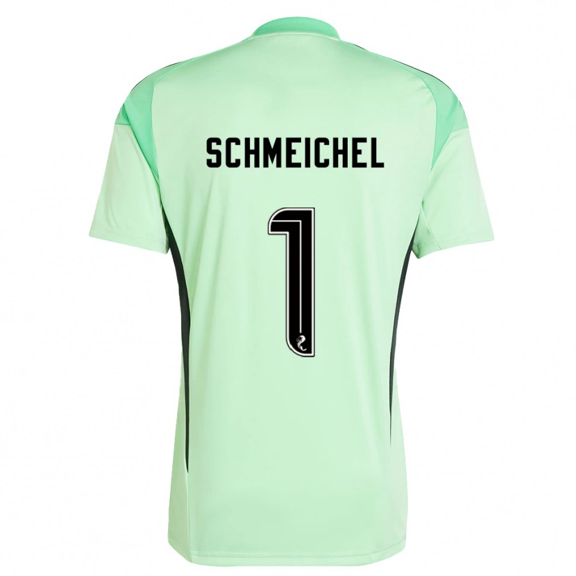 Danxen Women Kasper Schmeichel #1 Light Green Black Goalkeeper Jersey 2025/26 T-Shirt