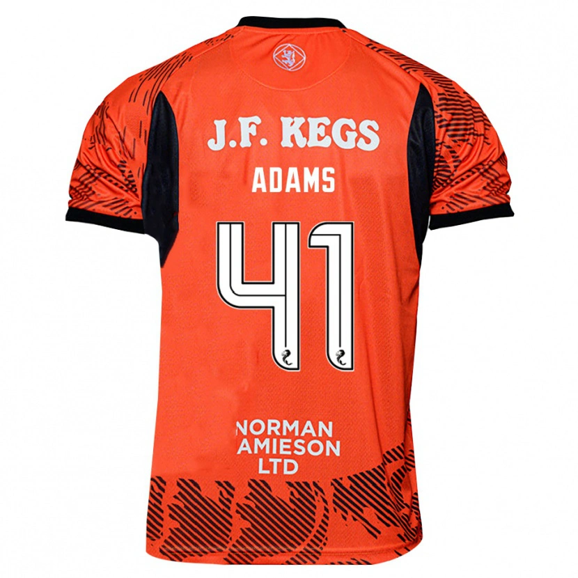Danxen Women Ruairidh Adams #41 Orange Black Goalkeeper Jersey 2025/26 T-Shirt