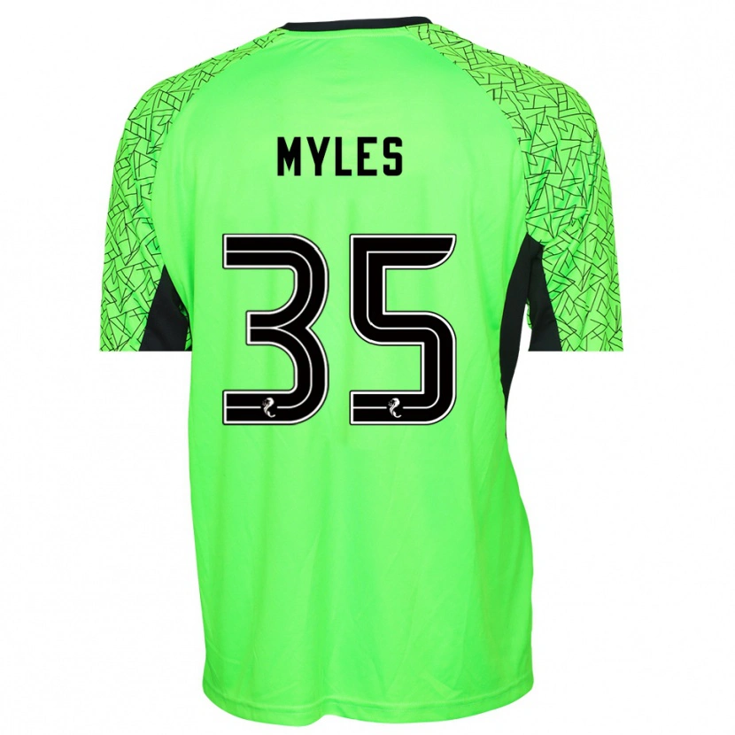 Danxen Women Evan Myles #35 Green Black Goalkeeper Jersey 2025/26 T-Shirt