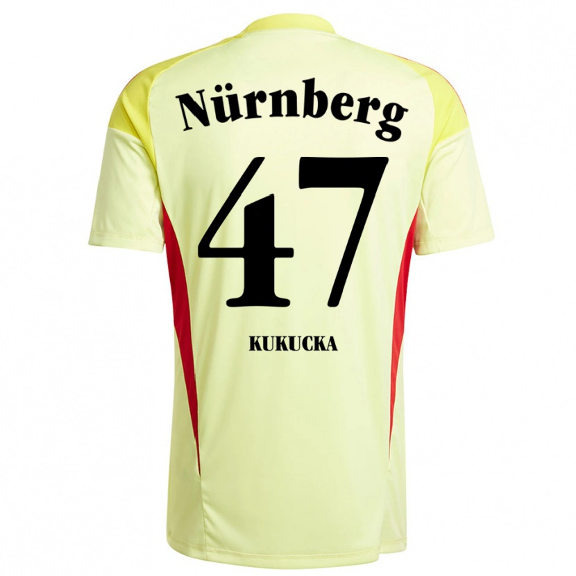 Danxen Women Michal Kukucka #47 Yellow Black Goalkeeper Jersey 2025/26 T-Shirt