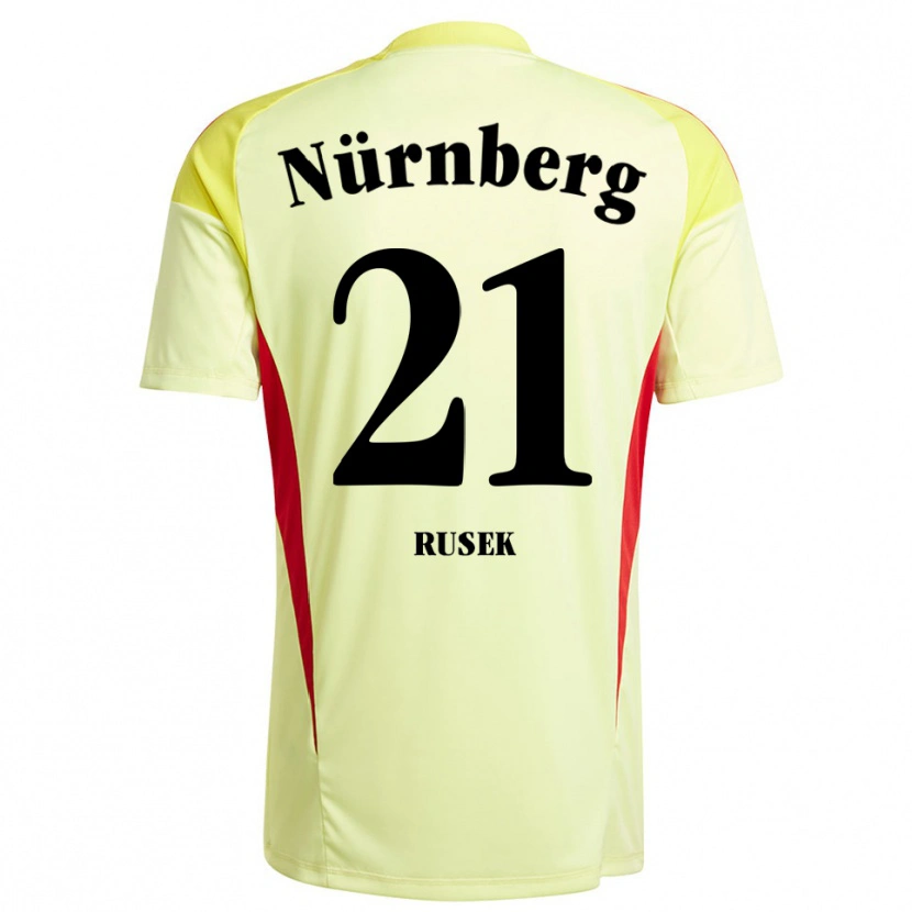 Danxen Women Larissa Rusek #21 Yellow Black Goalkeeper Jersey 2025/26 T-Shirt