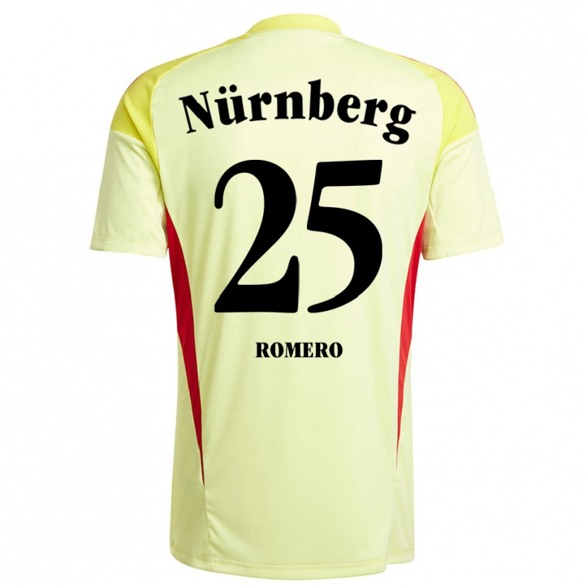 Danxen Women Lourdes Romero #25 Yellow Black Goalkeeper Jersey 2025/26 T-Shirt
