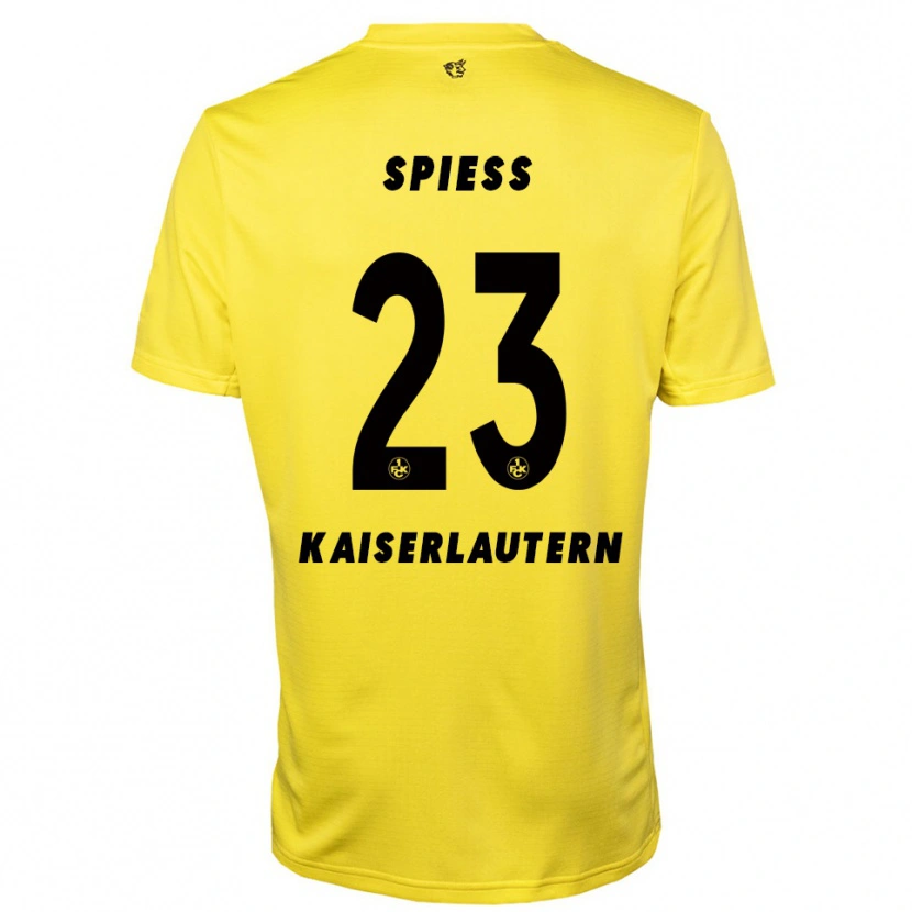 Danxen Women Louis Spieß #23 Yellow Black Goalkeeper Jersey 2025/26 T-Shirt