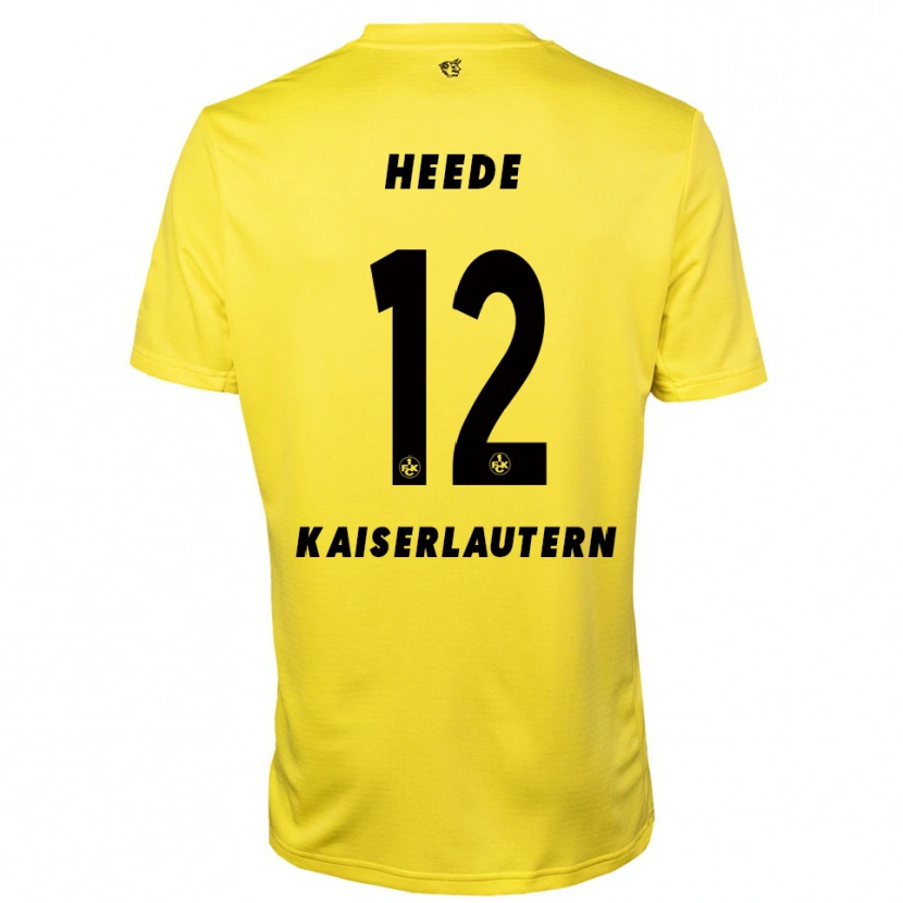 Danxen Women Jannis Heede #12 Yellow Black Goalkeeper Jersey 2025/26 T-Shirt