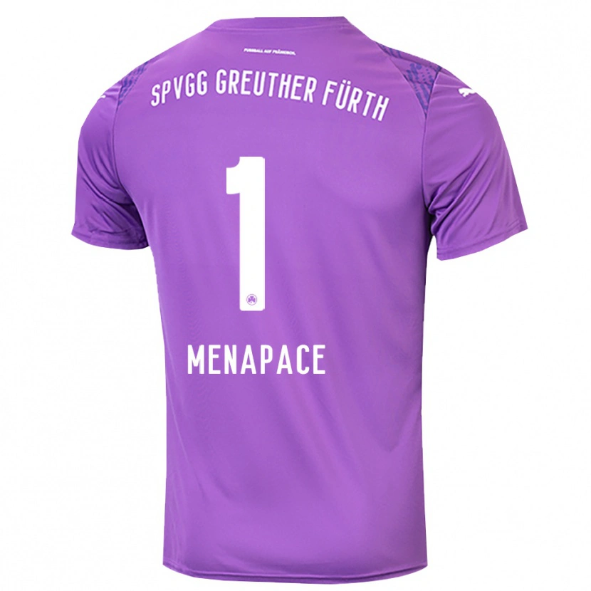 Danxen Women Theo Menapace #1 Purple White Goalkeeper Jersey 2025/26 T-Shirt