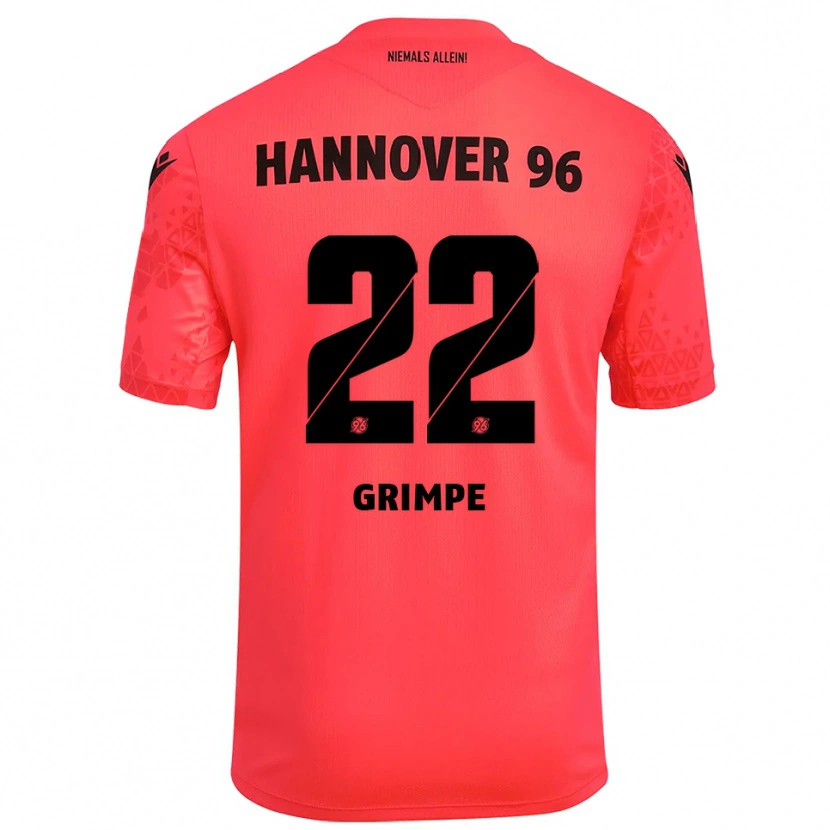 Danxen Women Luca-Joel Grimpe #22 Red Black Goalkeeper Jersey 2025/26 T-Shirt