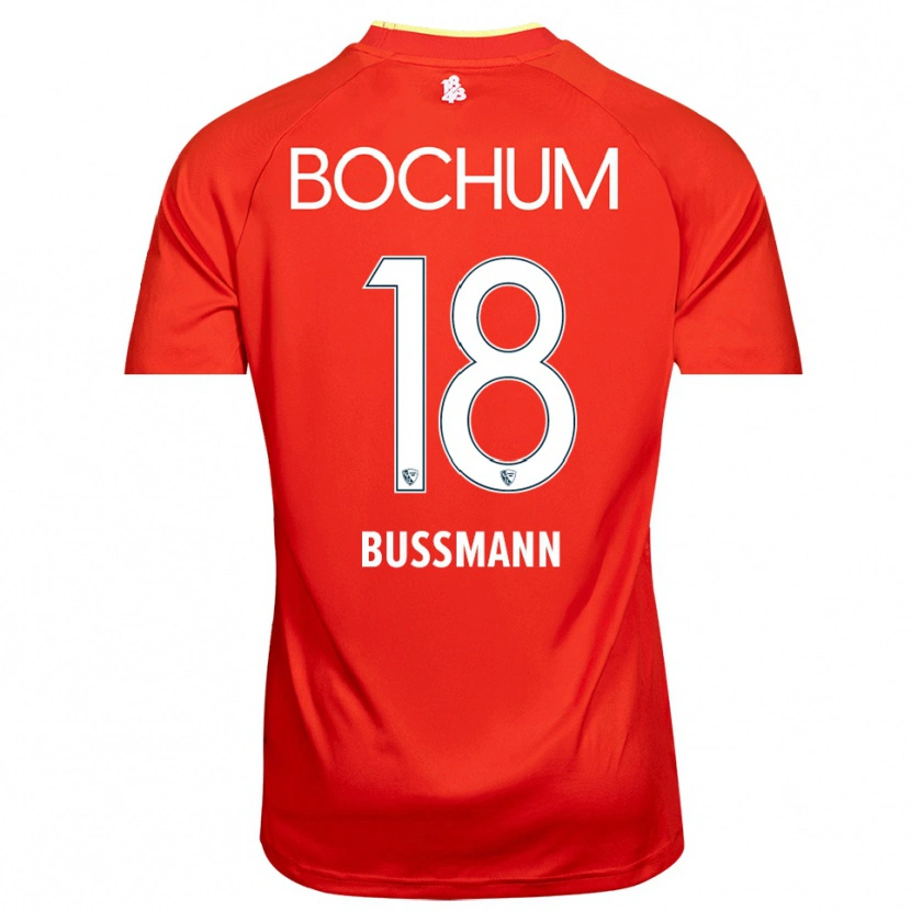 Danxen Women Benjamin Bußmann #18 Red White Goalkeeper Jersey 2025/26 T-Shirt