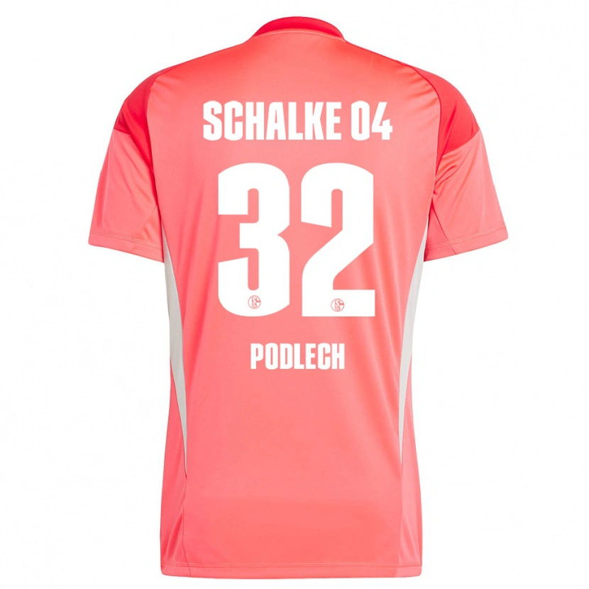 Danxen Women Luca Podlech #32 Coral Red Goalkeeper Jersey 2025/26 T-Shirt