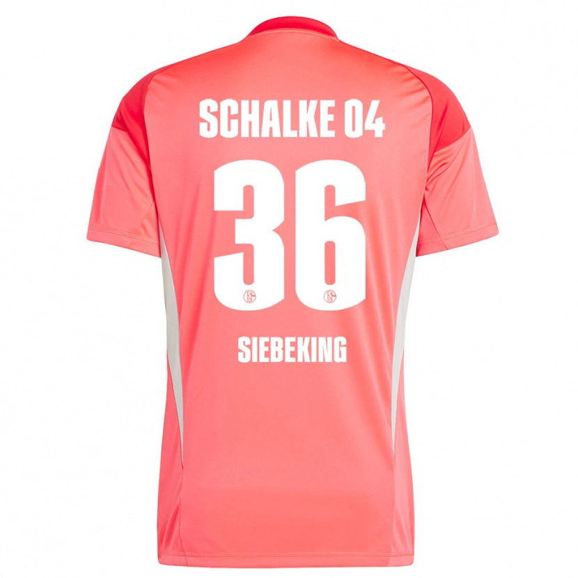 Danxen Women Johannes Siebeking #36 Coral Red Goalkeeper Jersey 2025/26 T-Shirt