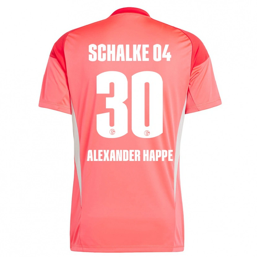 Danxen Women Luca Alexander Happe #30 Coral Red Goalkeeper Jersey 2025/26 T-Shirt