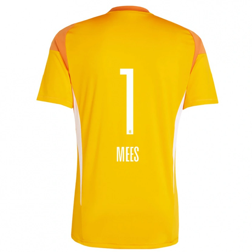 Danxen Women Alexander Mees #1 Yellow Orange Goalkeeper Jersey 2025/26 T-Shirt